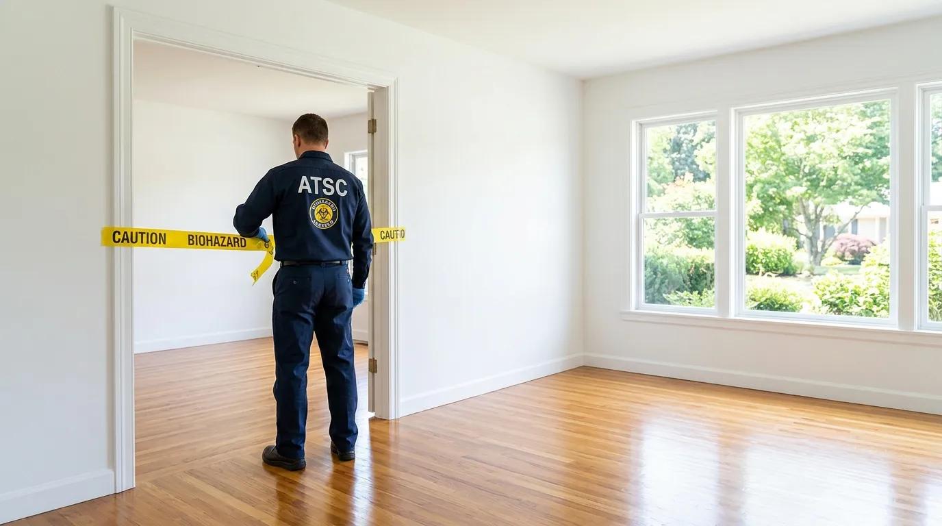 Certified biohazard cleanup crew performing Decomposition Cleanup in Wekiwa Springs